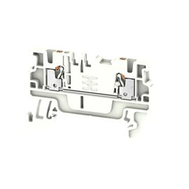 A2C 1.5 WT Průchozí řadová svorka, PUSH IN, 1.5 mm², 500 V, 17.5 A, bílá