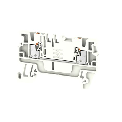 A2C 1.5 WT Průchozí řadová svorka, PUSH IN, 1.5 mm², 500 V, 17.5 A, bílá