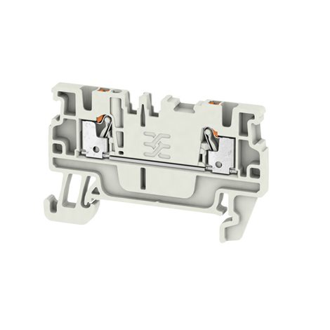 A2C 1.5 LTGY Průchozí řadová svorka, PUSH IN, 1.5 mm², 500 V, 17.5 A, světle šedá