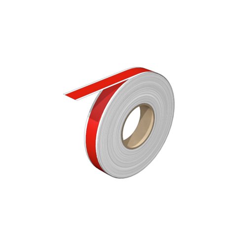 EL 12 MM RT 30M THM, Značky na přístroje, 12 x , Červená
