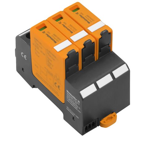VPU PV I+II 3 1000 E svodič bleskových proudů a přepětí fotovoltaiky 6,25 kA 10/350 µs nižší provedení - ECO verze 2