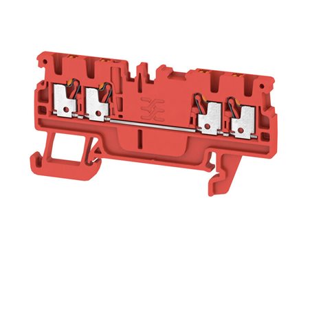 A4C 1.5 RD Průchozí svorka, PUSH IN, 1.5 mm², 500 V, 17.5 A, Červená ID výrobku