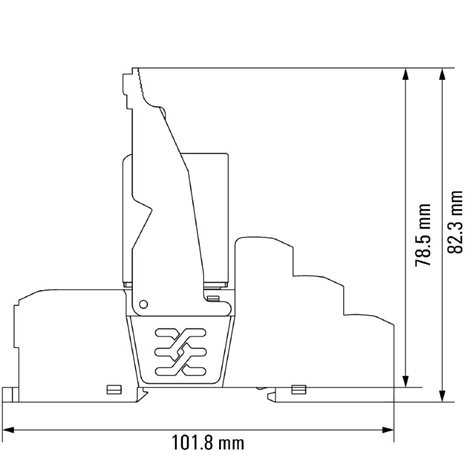 DRMKITP 24VAC 4CO LD/PB Reléový modul 3