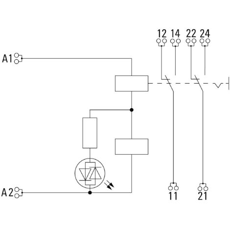 DRIKITP230VAC 2CO LD/PB Reléový modul 2