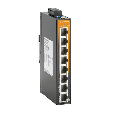IE-SW-EL08-8GT Síťový spínač, neřízený, Gigabit Ethernet, Počet portů: 8x RJ45, IP30, -40 °C...75 °C