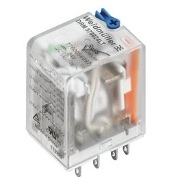 DRM570024LT D-SERIES DRM, Relé, Počet kontaktů: 4, Přepínací kontakt s testovacím tlačítke
