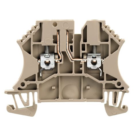 WTR 2.5/O.TNHE Zkušeb.odpoj. svorka, Šroub.připojení, 2.5mm², 500V, 24A, Tmavě béžová