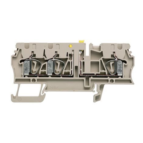 ZTR 2.5/3AN Zkušební odpojovací svorka, Připojení s kotevní svorkou, 2.5 mm2, 500 V, 20 A,