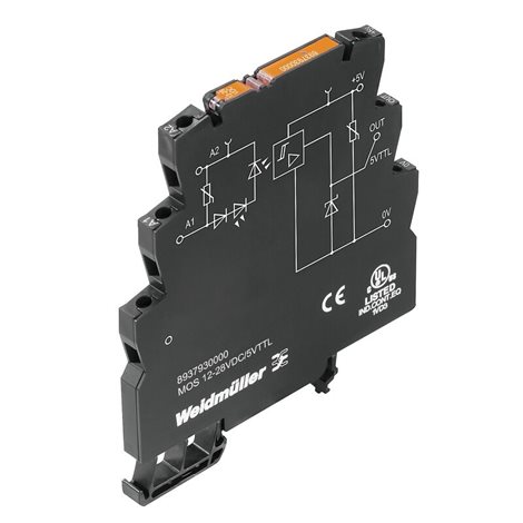 MOS 12-28VDC/5VTTL MICROOPTO, polovodičová relé, 1 Spínací kontakt (TTL), Jmenovité řídicí