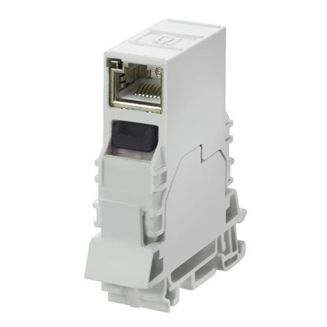 IE-TO-RJ45-C Výstup montážní lišty, RJ45, Spojka, IP20