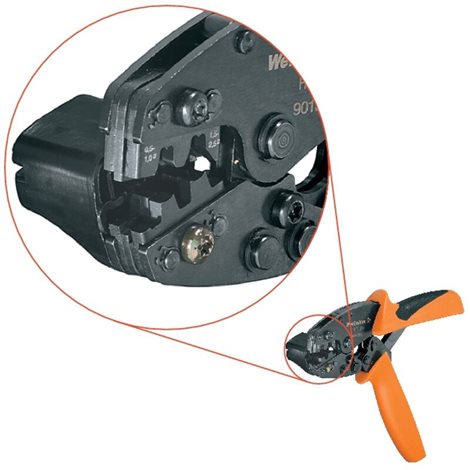 HTF 48 Nástroj k nalisování koncovek, Nástroj k nalisování kontaktů, 0.5mm2, 2.5mm2, B kri