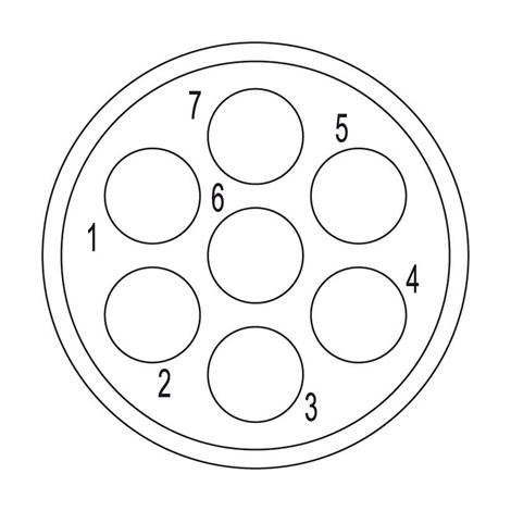 SAI-M23-BE-7 Zásuvný konektor senzor/aktor, Vložka