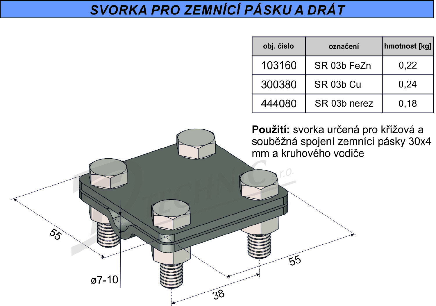 SR 03 B Nerez V4A Svorka Zemn c Pro Spojen P ska dr t sr-03-b-nerez-v4a-svorka-zemn-c-pro-spojen-p-ska-dr-t
