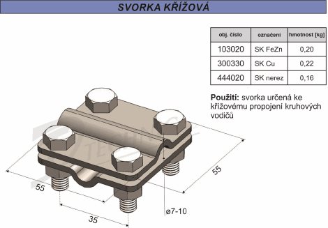 SK Cu Svorka křížová 2