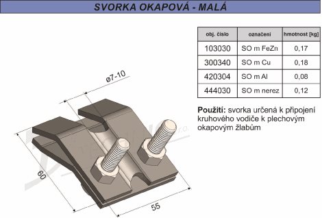 SOm Svorka okapová malá             2