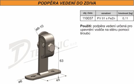 PV 1s Podpěra vedení na stěnu 2