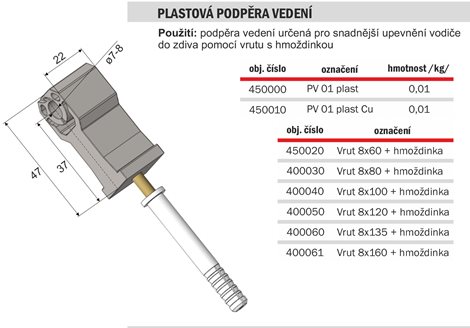 IZT-J 750 Izolační tyč pro jímací tyč - 750mm 2