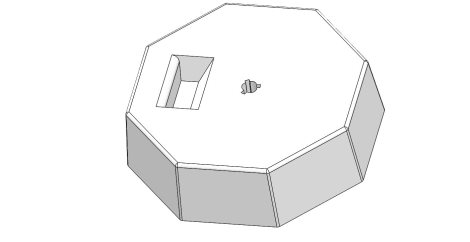 Podstavec betonový JP - 337 mm - s klínem 1