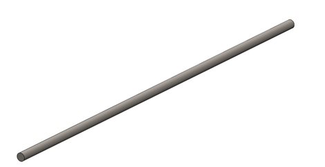Drát 8 Cu /0,45kg/1m/ Drát měděný - průměr 8 mm - měkký 1