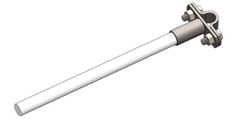 IZT-J 500 Izolační tyč pro jímací tyč - 500mm 1