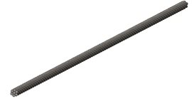 Lano 50 FeZn Ocelové lano - průřez 50 1m/0,40kg