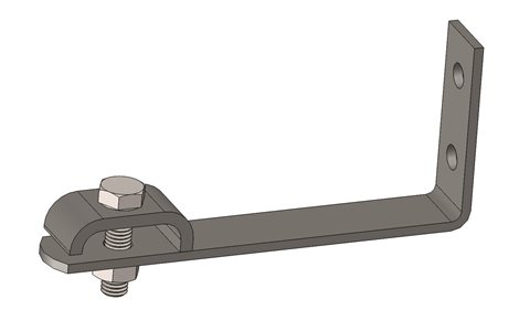 PV 23 Podpěra vedení na plechové střechy L=110mm 1