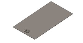 ZD 02 Zemnící deska s příložkami na pásku i drát - 500x1000mm