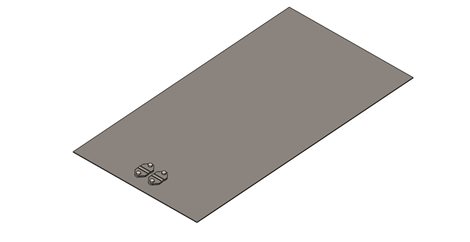 ZD 02 Zemnící deska s příložkami na pásku i drát - 500x1000mm 1