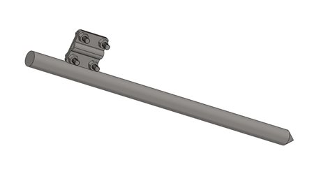 ZT 15 se svorkou Zemnící tyč se svorkou - 1500mm 1