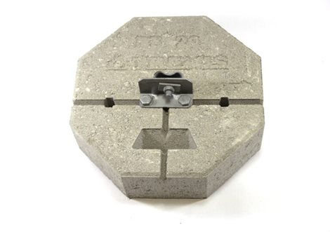 PB20s Betonový podstavec 20 Kg se svorkou
