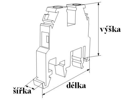 Řadová svorka RSA 4 A - bílá 2