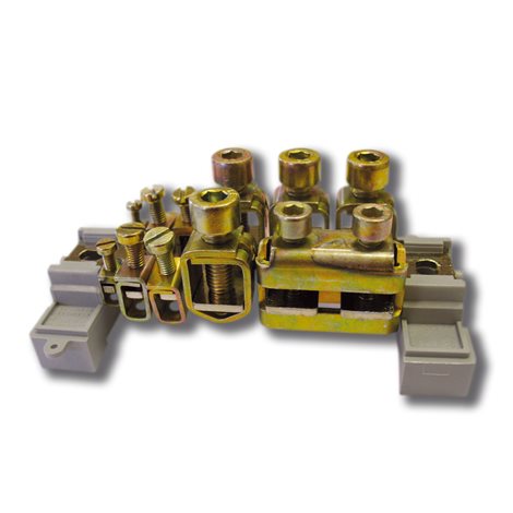 Ekvipotenciální svorkovnice EPS 1 bez krytu 60x50x125 2x 6mm2 4x 16mm2 4x 70mm2 1x 30x4