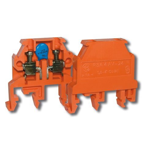 Řadová svorka s varistorem RSA 4 AV-24