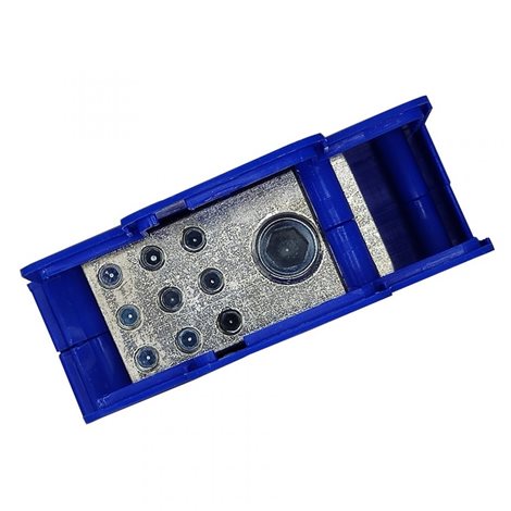 Distribuční blok DTB 120/9x16 modrý 2