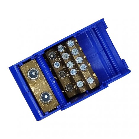 Distribuční blok DTB 2x95/3x35+2x16+9x6 modrý 1