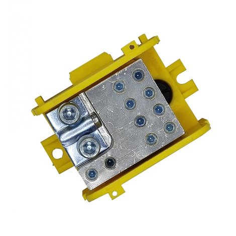 Distribuční blok DTB 70/10x16 žluto-zelený 1