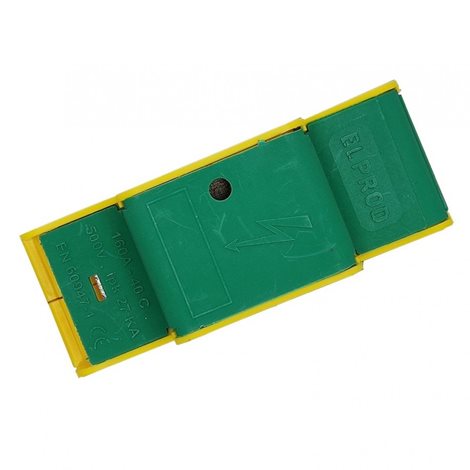 Distribuční blok DTB 70/7x6+2x25+2x16 žluto-zelený 2