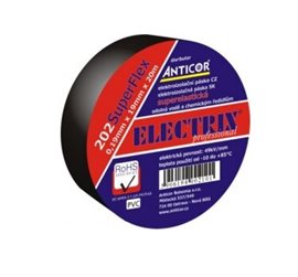 Izolační páska 202 SuperFlex/25x20x0,19/černá