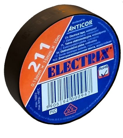 Izolační páska 211 PVC/15x10x0,13/hnědá