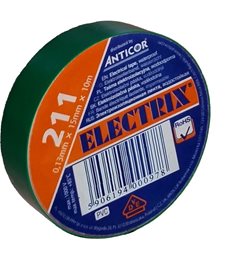 Izolační páska 211 PVC/15x10x0,13/zelená