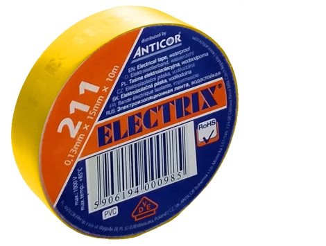 Izolační páska 211 PVC/50x20x0,13/žlutá