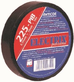 Izolační páska 225 PIB/19x10x0,5/ černá