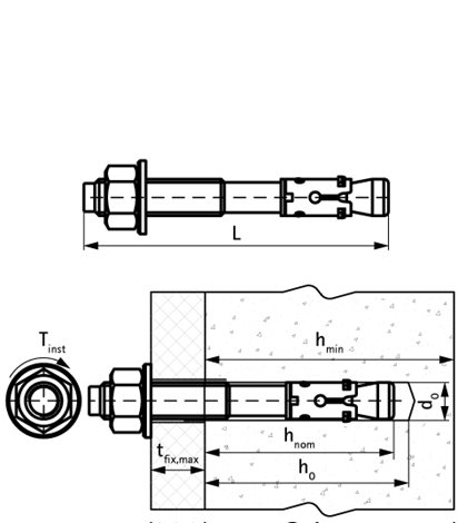 609837120 WTB7 Průvleková kotva 12x100/5 2