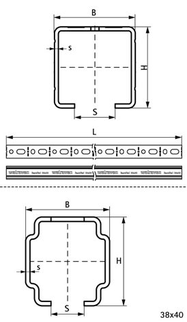 650530152 RapidRail Lišta 2m pg 30x15mm 2