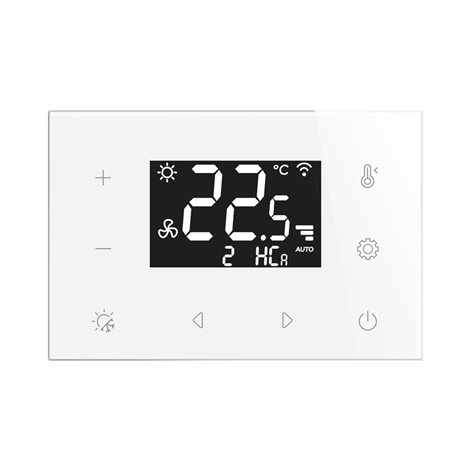 RFTC-7/W Bezdrátový skleněný dotykový zónový termostat - bílá 1
