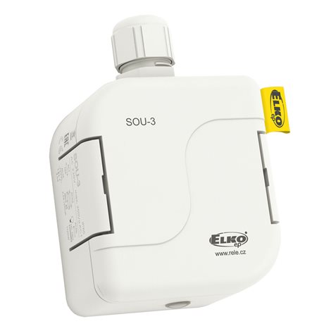 SOU-3 Soumrakový světelný spínač s krytím IP65, vestavěný senzor světla 230V AC
