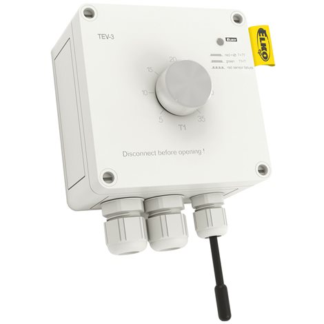 TEV-3 termostat 230V AC