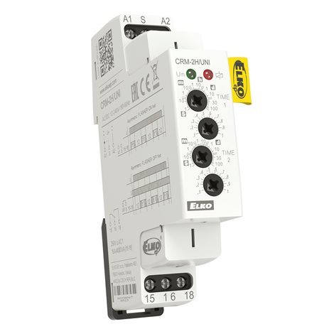 CRM-2H/UNI Asymetrický cyklovač, výstup 1x16A AC 230 V, AC/DC 12 - 240 V