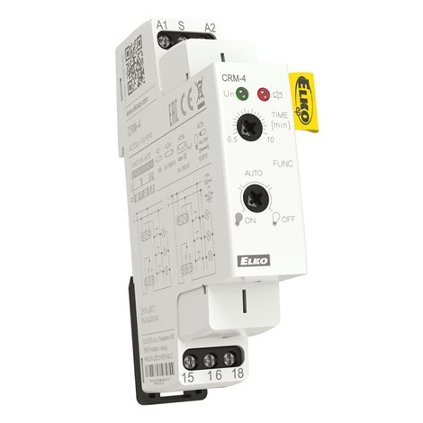 CRM-4/230V Schodišťový automat, 0.5-10min., 1xvýstup 16A, napájení 230V