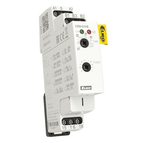 CRM-91HE UNI+potenciometr Multifunkční časové relé s ext. ovládáním, AC/DC 12-240V 1